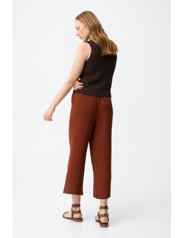 PANTALONES--CORTE-CULOTTE-ANCHOS--CINTURA-ELÁSTICA-CORDÓN-AJUSTABLE-FRANCESCA-TIFFOSI
