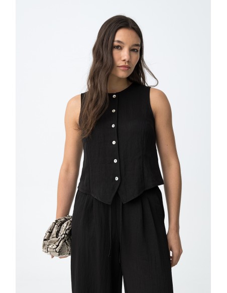 TOP-CHALECO-CROPPED-BOTONES-FRONTALES-AUGUSTA-TIFFOSI