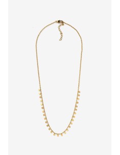COLLAR-DORADO-PEQUEÑOS-DISCOS-COLGANTES-CIERRE-REGULABLE-LEAF-TIFFOSI