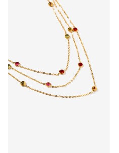 COLLAR-DORADO-3-CAPAS-CRISTALES-COLORES-REGULABLE-CASCATA-TIFFOSI 2
