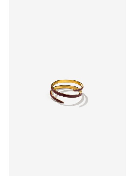 ANILLO-DOBLE-DORADO-INTERIOR-DORADO-EXTERIOR-ROJO-OSCURO-OLIVA-TIFFOSI