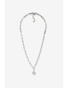 COLLAR-CADENA-PLATA-ESLABONES-COLGANTE-CORAZÓN-BRILLANTITOS-LUNA-TIFFOSI