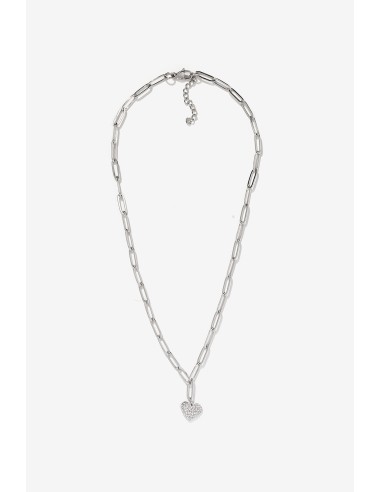 COLLAR-CADENA-PLATA-ESLABONES-COLGANTE-CORAZÓN-BRILLANTITOS-LUNA-TIFFOSI