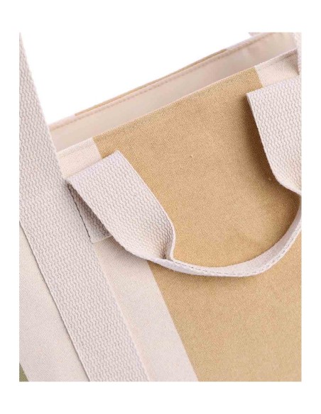 BOLSO-PLATA-LONA-RAYAS-MULTICOLOT-ASAS-MANO-ASAS-HOMBRO-CÍES-DON-ALGODÓN