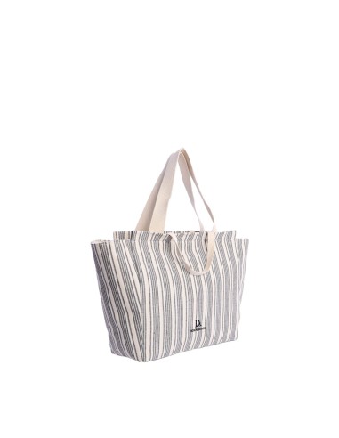 BOLSO-PLAYA-RAYAS-AZUL-BEIGE-BLANCO-DOS-ASAS-MANO-DOS-HOMBRO-MADEIRA-DON-ALGODÓN