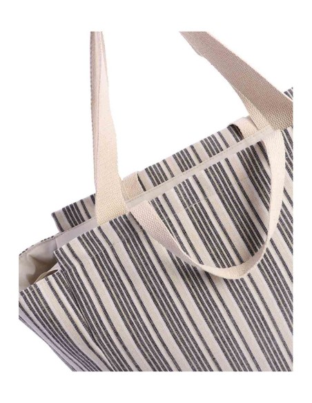 BOLSO-PLAYA-RAYAS-AZUL-BEIGE-BLANCO-DOS-ASAS-MANO-DOS-HOMBRO-MADEIRA-DON-ALGODÓN