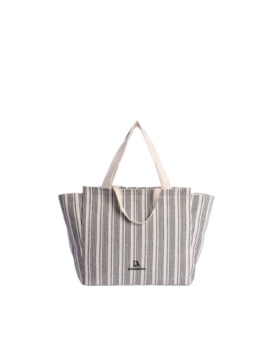 BOLSO-PLAYA-RAYAS-AZUL-BEIGE-BLANCO-DOS-ASAS-MANO-DOS-HOMBRO-MADEIRA-DON-ALGODÓN