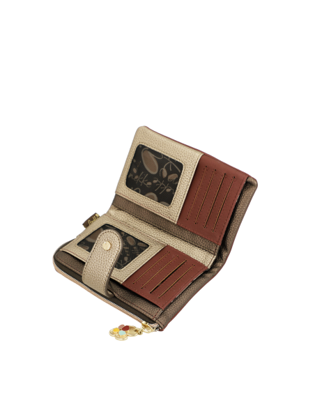 BILLETERO-MEDIANO-FLEXIBLE-RFID-MULTI-COMPARTIMENTOS-ESTAMPADO-BLOSSOM-ANEKKE
