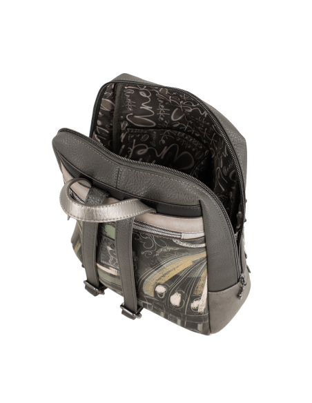 MOCHILA PASEO.COMPARTIMENTO-FRONTAL-TRASERO-ASA-MANO-ORCHESTRA-ANEKKE