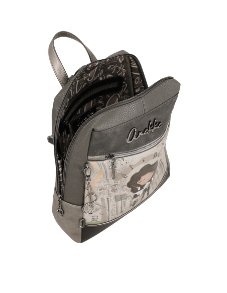 MOCHILA PASEO.COMPARTIMENTO-FRONTAL-TRASERO-ASA-MANO-ORCHESTRA-ANEKKE