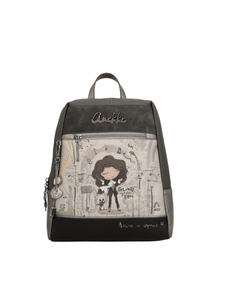 MOCHILA PASEO.COMPARTIMENTO-FRONTAL-TRASERO-ASA-MANO-ORCHESTRA-ANEKKE
