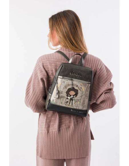 MOCHILA PASEO.COMPARTIMENTO-FRONTAL-TRASERO-ASA-MANO-ORCHESTRA-ANEKKE