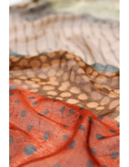 PAÑUELO-RECTANGULAR-ESTAMPADO-ODYSSEY-CORAZÓN-ANEKKE