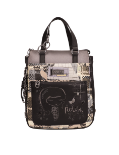 MOCHILA-DOS-ASAS-MANO-COMPARTIMENTOS-ESTAMPADA-IRON-ANEKKE 2