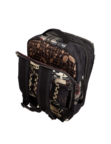 MOCHILA-VIAJE-ESTAMPADO--COMPARTIMENTOS-ASAS-MANO-ACOLCHADAS-IRON-ANEKKE
