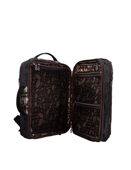 MOCHILA-VIAJE-ESTAMPADO--COMPARTIMENTOS-ASAS-MANO-ACOLCHADAS-IRON-ANEKKE
