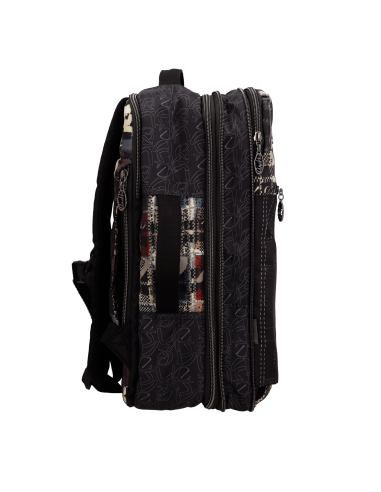 MOCHILA-VIAJE-ESTAMPADO--COMPARTIMENTOS-ASAS-MANO-ACOLCHADAS-IRON-ANEKKE