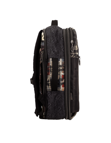 MOCHILA-VIAJE-ESTAMPADO--COMPARTIMENTOS-ASAS-MANO-ACOLCHADAS-IRON-ANEKKE