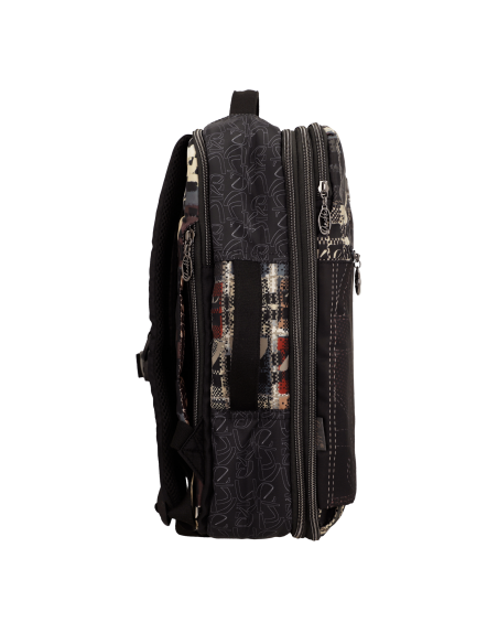 MOCHILA-VIAJE-ESTAMPADO--COMPARTIMENTOS-ASAS-MANO-ACOLCHADAS-IRON-ANEKKE