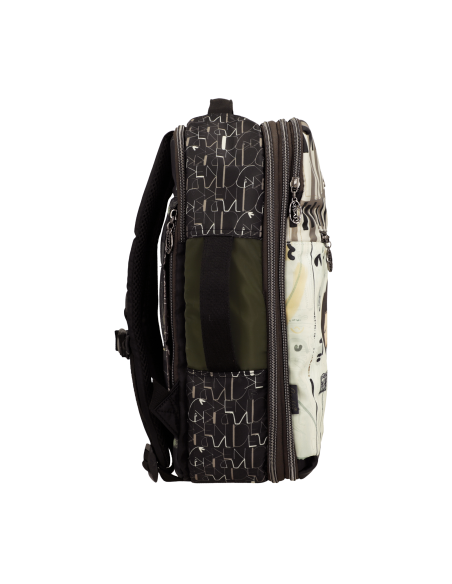 MOCHILA-VIAJE-ESTAMPADO--COMPARTIMENTOS-ASAS-MANO-ACOLCHADAS-ORCHESTRA-ANEKKE