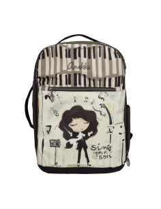 MOCHILA-VIAJE-ESTAMPADO--COMPARTIMENTOS-ASAS-MANO-ACOLCHADAS-ORCHESTRA-ANEKKE 2
