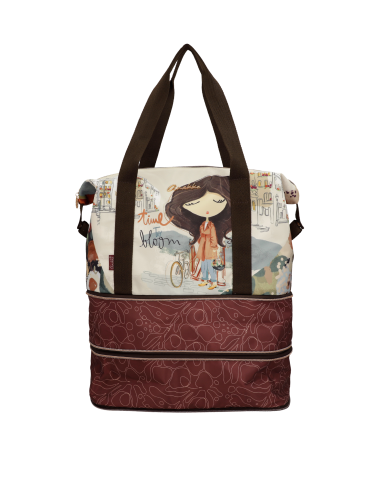 BOLSO-VIAJE-GRANDE-EXTENSIBLE-ASAS-HOMBRO-ESTAMPADO TULIP-ANEKKE-ANEKKE