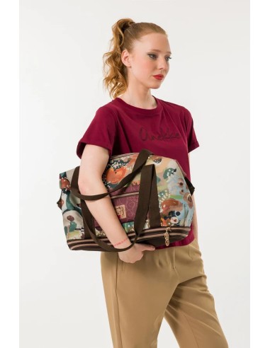 BOLSO-VIAJE-GRANDE-EXTENSIBLE-ASAS-HOMBRO-ESTAMPADO TULIP-ANEKKE-ANEKKE