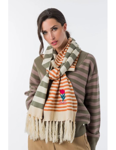 BUFANDA-MULTICOLOR-RAYAS-BORDADO-FLORAL-ANEKKE