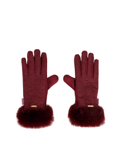 GUANTES BURDEOS EFECTO PELO ANEKKE 2