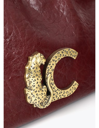 BANDOLERA-CUERO-TEXTURIZADO-ASA-MANO-TRENZADA-ASA-BANDPÑER-LOGO-LEOPARDO-LOLA-CASADEMUNT