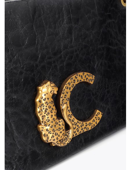 BANDOLERA-CUERO-TEXTURIZADO-ASA-MANO-TRENZADA-ASA-BANDPÑER-LOGO-LEOPARDO-LOLA-CASADEMUNT