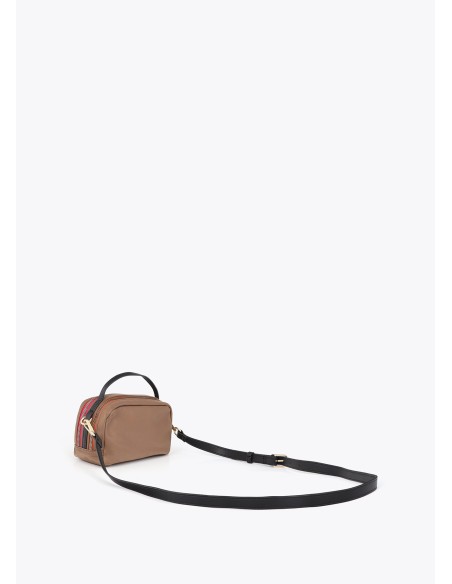 BANDOLERA-NYLON-CHARM-DOS-COMPARTIMENTOS-ASA-MANO-ASA-BANDOLERA-REGULABLE-MARRÓN-TAUPE-LOLA-CASADEMUNT