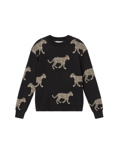 JERSEY-NEGRO-ESTAMPADO-LEOPARDOS-COLLAR-LOGO-LOLA-CASADEMUNT