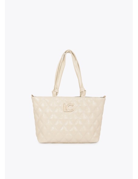 BOLSO-SHOPPE-ACOLCHADO-DOBLE-PESPUNTES-LOGO-FRONTAL-TIRADOR-TUBULAR-LOLA-CASADEMUNT