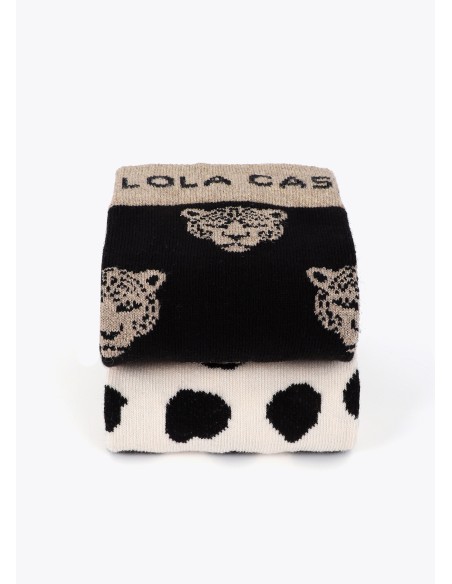 PACK-CALCETINES-ANIMAL-LEOPARDO-VACA-LOLA-CASADEMUNT