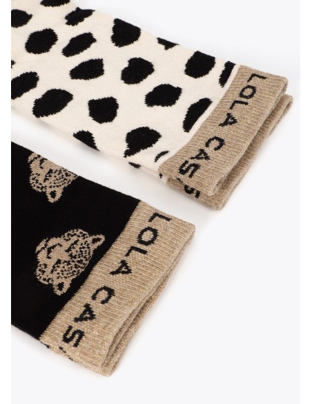 PACK-CALCETINES-ANIMAL-LEOPARDO-VACA-LOLA-CASADEMUNT