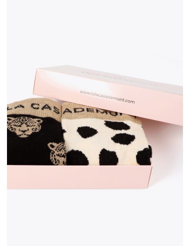 PACK-CALCETINES-ANIMAL-LEOPARDO-VACA-LOLA-CASADEMUNT