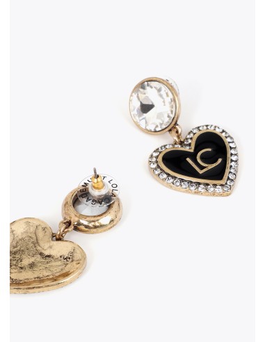 pendiente-combinado-brillante-con-corazon-personalizado -lola-casademunt