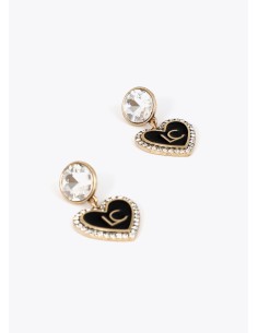 pendiente-combinado-brillante-con-corazon-personalizado -lola-casademunt 2