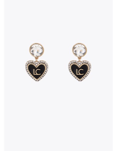 pendiente-combinado-brillante-con-corazon-personalizado -lola-casademunt