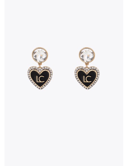 pendiente-combinado-brillante-con-corazon-personalizado -lola-casademunt