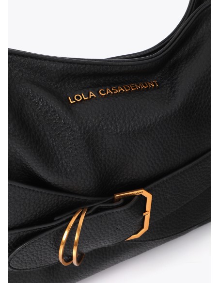 BOLSO-HOBO-CINTURÓN-HEBILLA-DORADA-ASA-REGULABLE-NOMBRE-FIRMA-FRONTAL-LOLA-CASADEMUNT