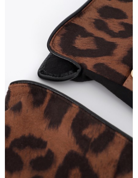 GUANTES.COMBINADOS-MARRÓN-NEGRO-PUÑOS-ANIMAL-PRINT-LOLA-CASADEMUNT