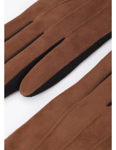 GUANTES.COMBINADOS-MARRÓN-NEGRO-PUÑOS-ANIMAL-PRINT-LOLA-CASADEMUNT
