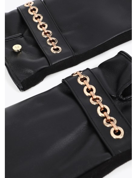 GUANTES NEGROS PULSERAS LOLA CASADEMUNT