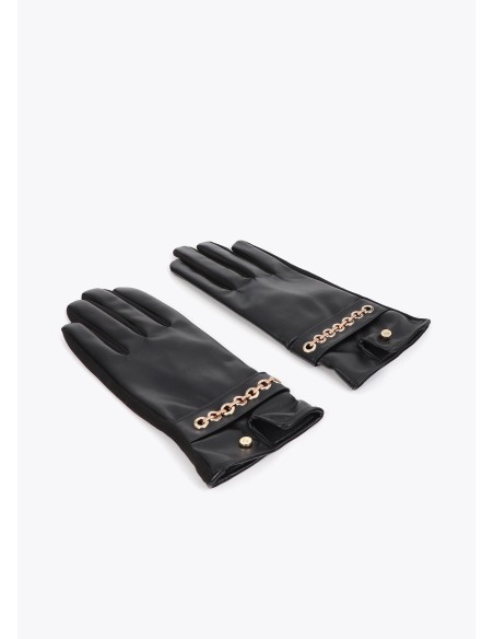 GUANTES NEGROS PULSERAS LOLA CASADEMUNT