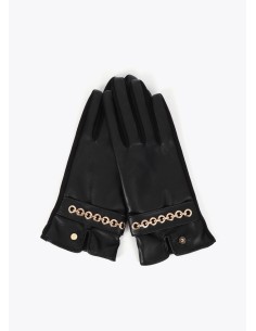 GUANTES-NEGROS-EFECTO-PIEÑ-CADENA-DORADA-PUÑOS-LOLA-CASADEMUNT 2