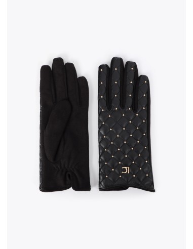 GUANTES-NEGROS-ACOLCHADOS-MINI-TACHAS-LOLA-CASADEMUNT