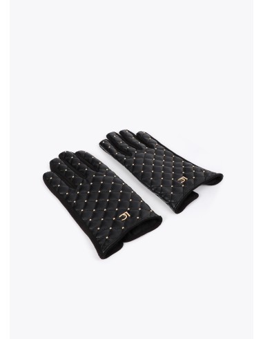 GUANTES-NEGROS-ACOLCHADOS-MINI-TACHAS-LOLA-CASADEMUNT