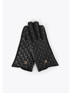 GUANTES-NEGROS-ACOLCHADOS-MINI-TACHAS-LOLA-CASADEMUNT 2